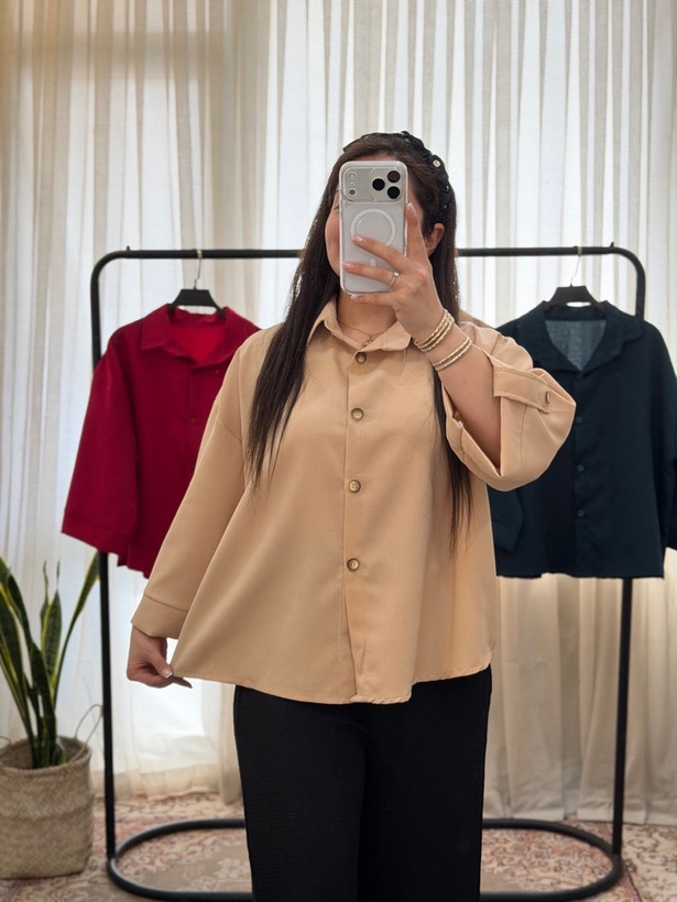 شومیز مدل باکسی جنس مازراتی اعلا